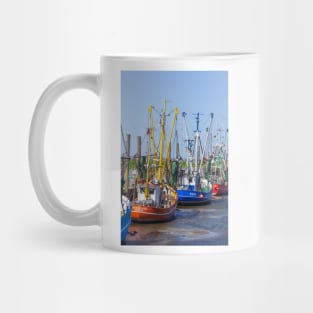 Cutter harbor, Dorumer Neufeld, Dorum, Lower Saxony, Germany, Europe Mug